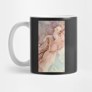 Marble texture golden lines Mug